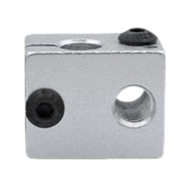 V6 Black Heater Block For 3D Printer Extruder Hotend MK7 MK8 CR6 SE CR10 - Image 1